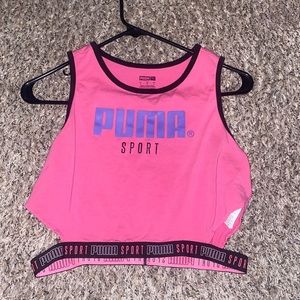 Pink Puma crop top
